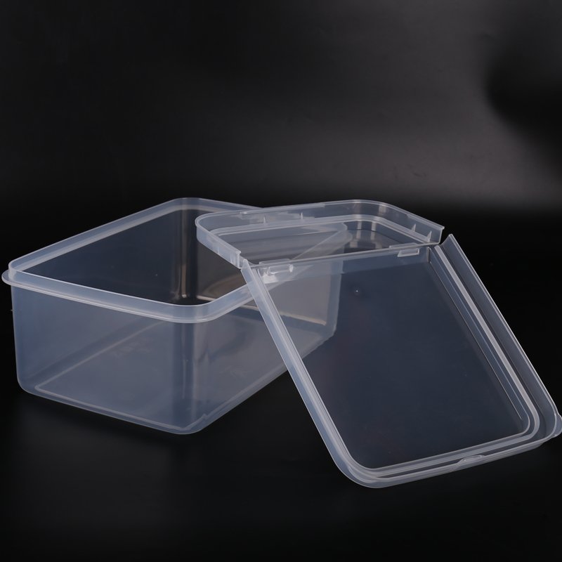 Food grade PP material Clear plastic food storage containers, refrigerators, fresh-keeping plastic food storage boxes