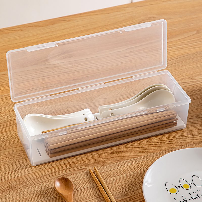 Large capacity Chopsticks Holder Chopsticks Drain Storage Box Kitchen Storage Holder Utensil Storage Container