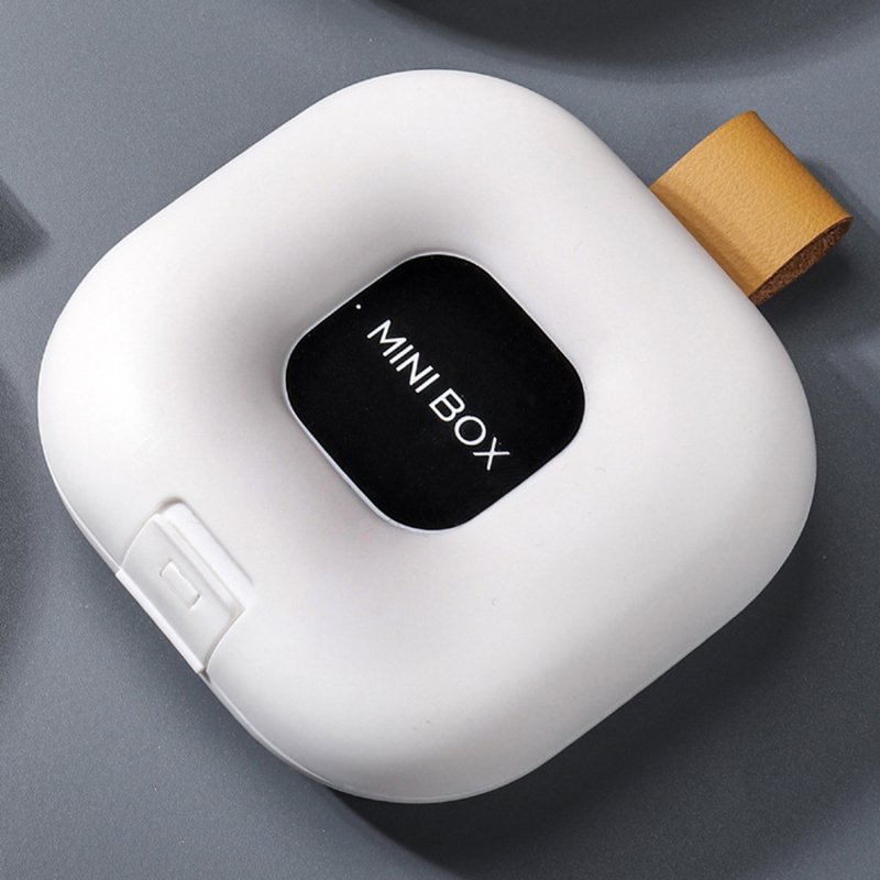 Small Pill Dispenser Portable Large Capacity 7-Day Pill Medicine Storage Box