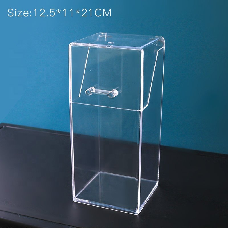 luxury clear acrylic ContainingPearls with lid storage box for makeup Organizer brush pen makeup brush holder Barrel