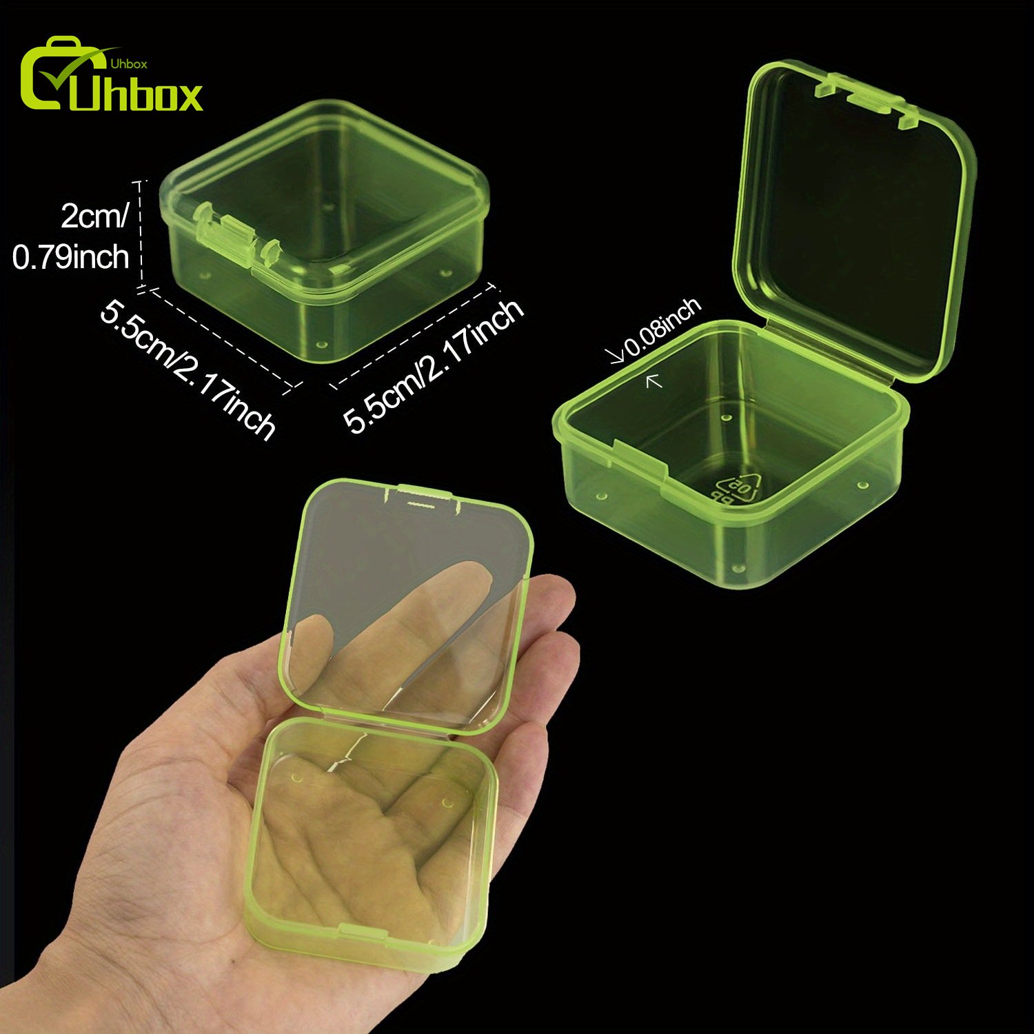 Portable Mini Storage Box Multi-Functional Plastic Injection Nail Polish Decoration Storage Dustproof Small Organizer