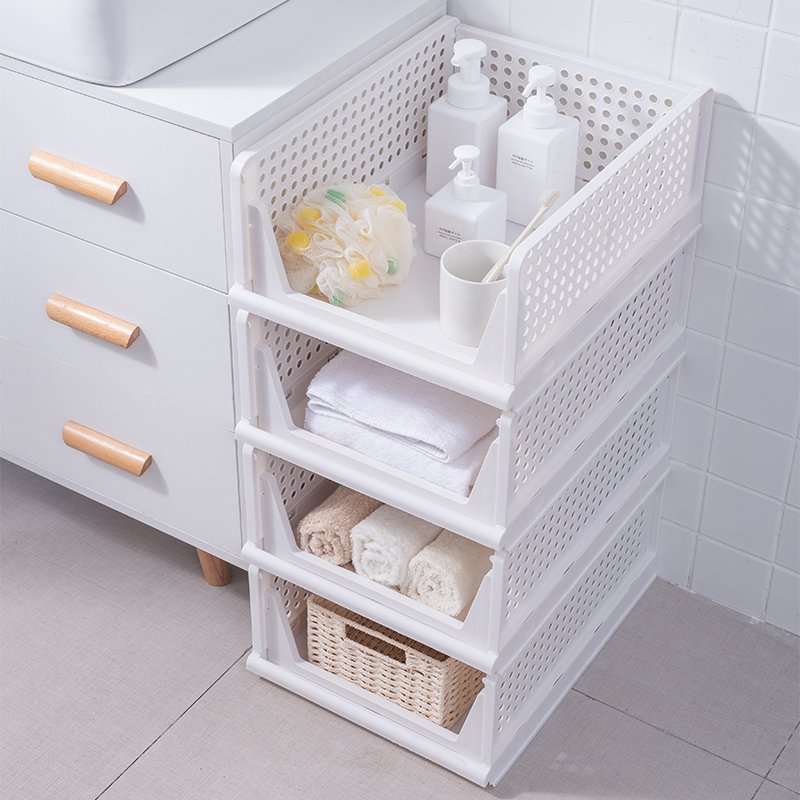 Hot Sale stackable organizer clear plastic storage box storage bin organizer