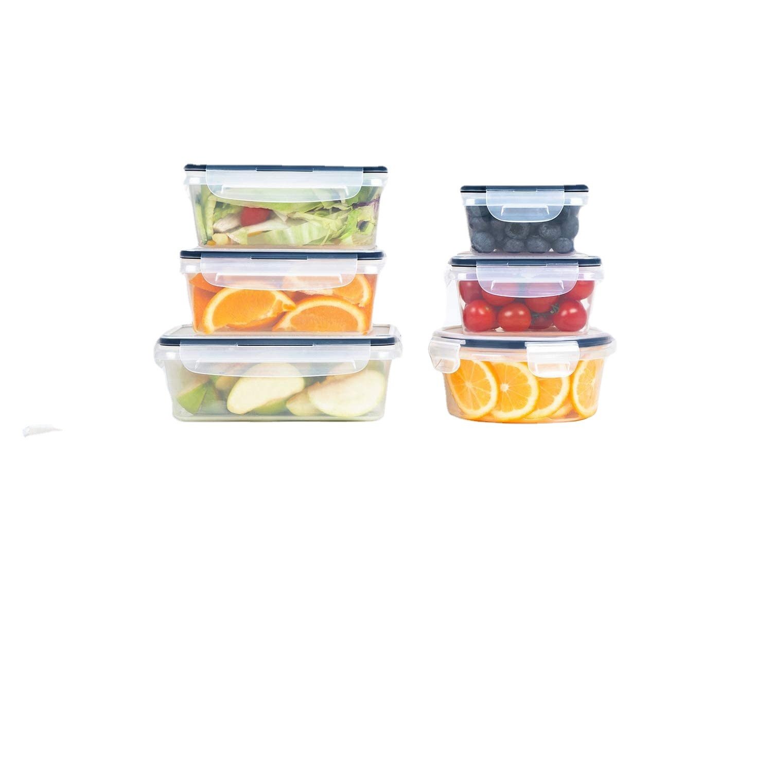 20-piece food storage crisper plastic leak-proof BPA-free kitchen. Prepare meals. Lunch containers