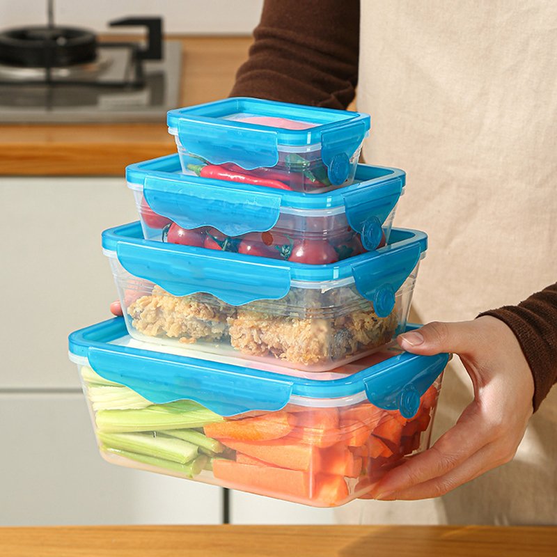 Silicone transparent preservation box household soft cover plastic sealing box large storage refrigerator fruit storage box