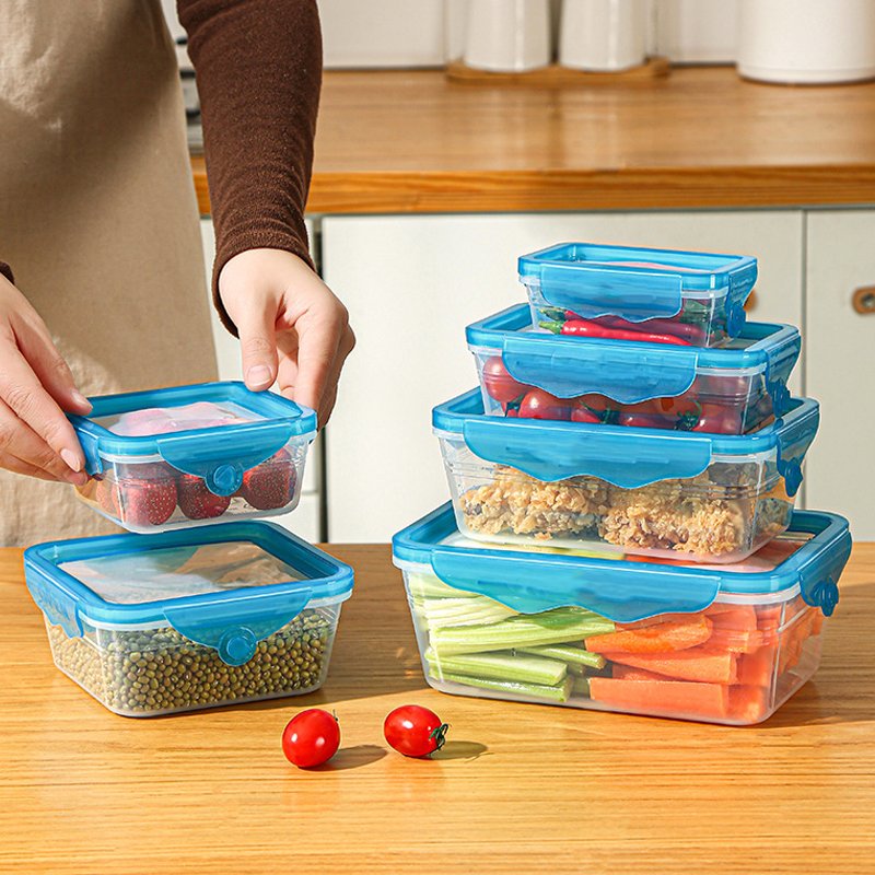 Silicone transparent preservation box household soft cover plastic sealing box large storage refrigerator fruit storage box