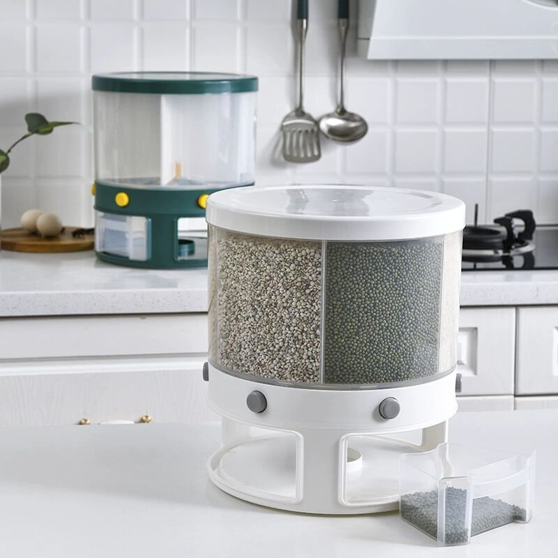 Hot Selling Food Storage Box Plastic Kitchen Food Grain Rice Container cereal Dispenser
