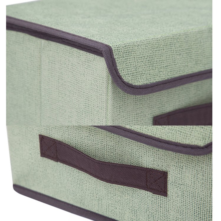 Household collapsible non woven fabric storage boxes toys clothes wardrobe organizer foldable large storage bins with lids