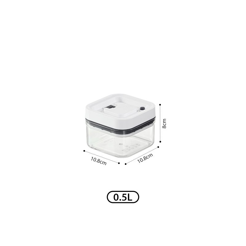 BPA-Free Plastic Vacuum Grain Organizer Pop Up Airtight Food Storage Containers for Kitchen
