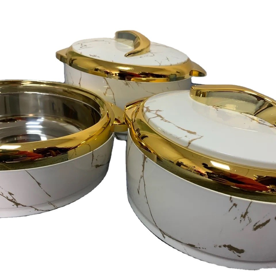 High quality round insulated food container for Painting 1.5L+2L+2.5L Lebanon food warmer set casserole