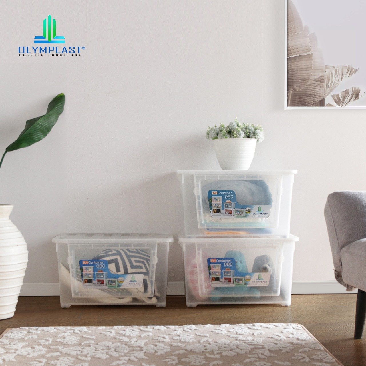 Factory Price Box Storage Modern Matte Surface Multifunction Container Square Plastic >10kg Storage Boxes & Bins