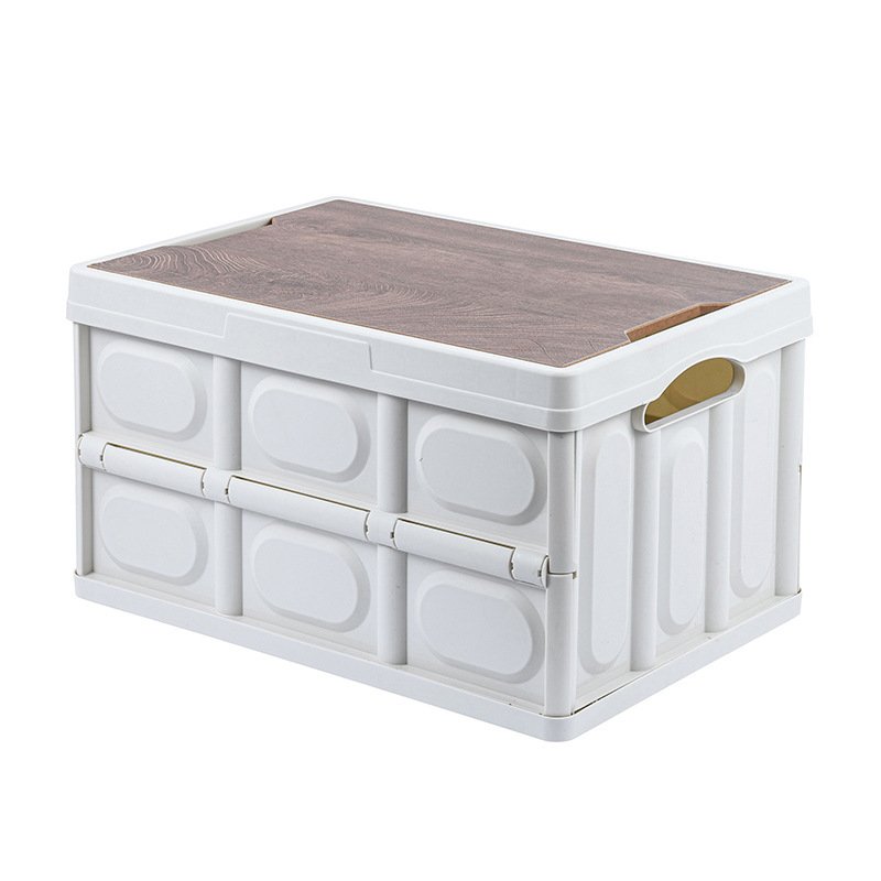 Custom Pattern Color Multifunctional Outdoor Picnic Basket Children's Outing Storage Box Foldable Camping Storage Box
