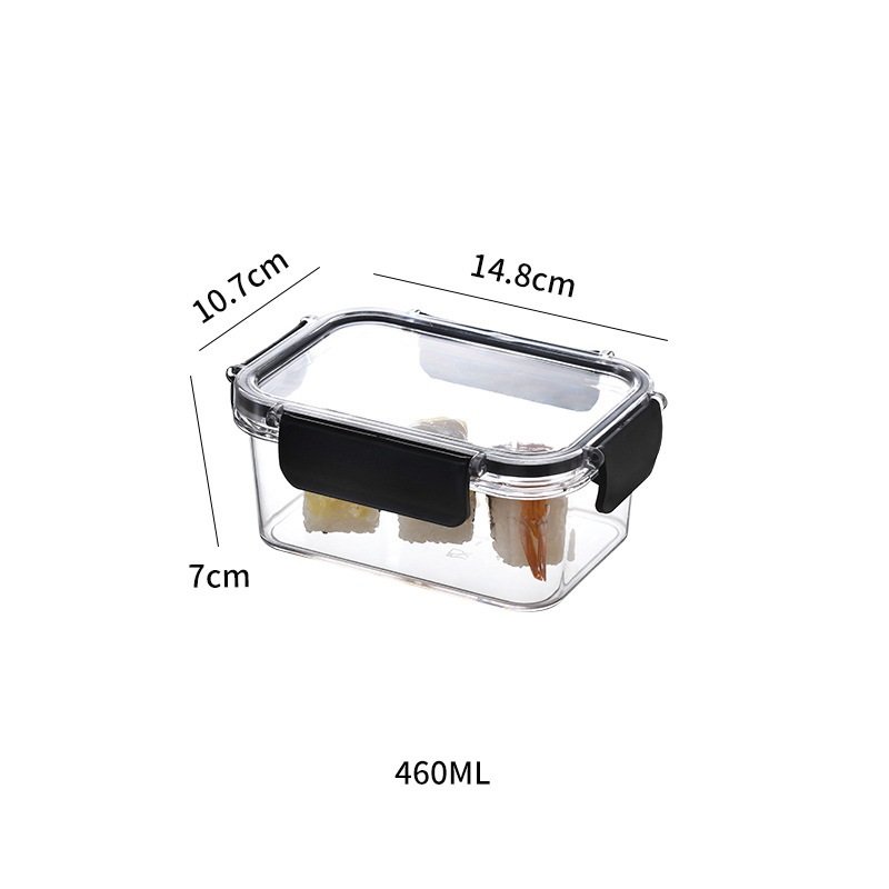 Promotional Transparent Compartment Sealed Food Storage Box kitchen Crisper Plastic Classification Containers