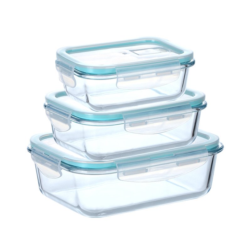 Glass Food Storage Baking Container Set Locking Lid For Storing & Serving BPA Free Leak Proof Microwave