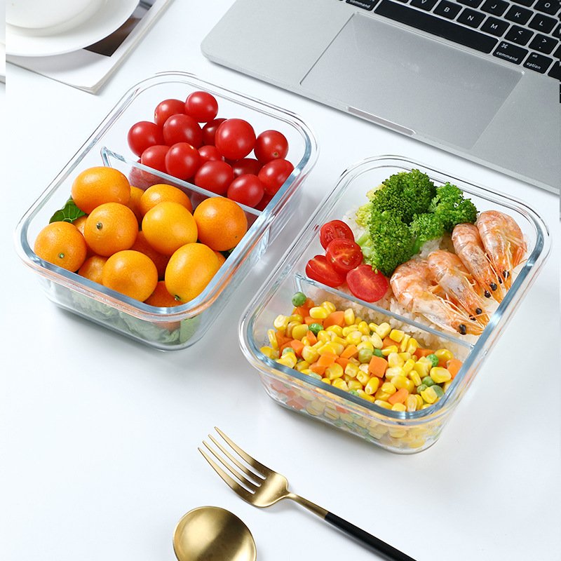 Glass Food Storage Baking Container Set Locking Lid For Storing & Serving BPA Free Leak Proof Microwave