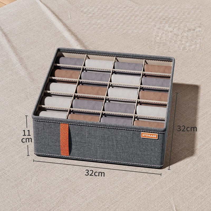 Underwear storage box multifunctional socks compartment box foldable wardrobe drawer storage box