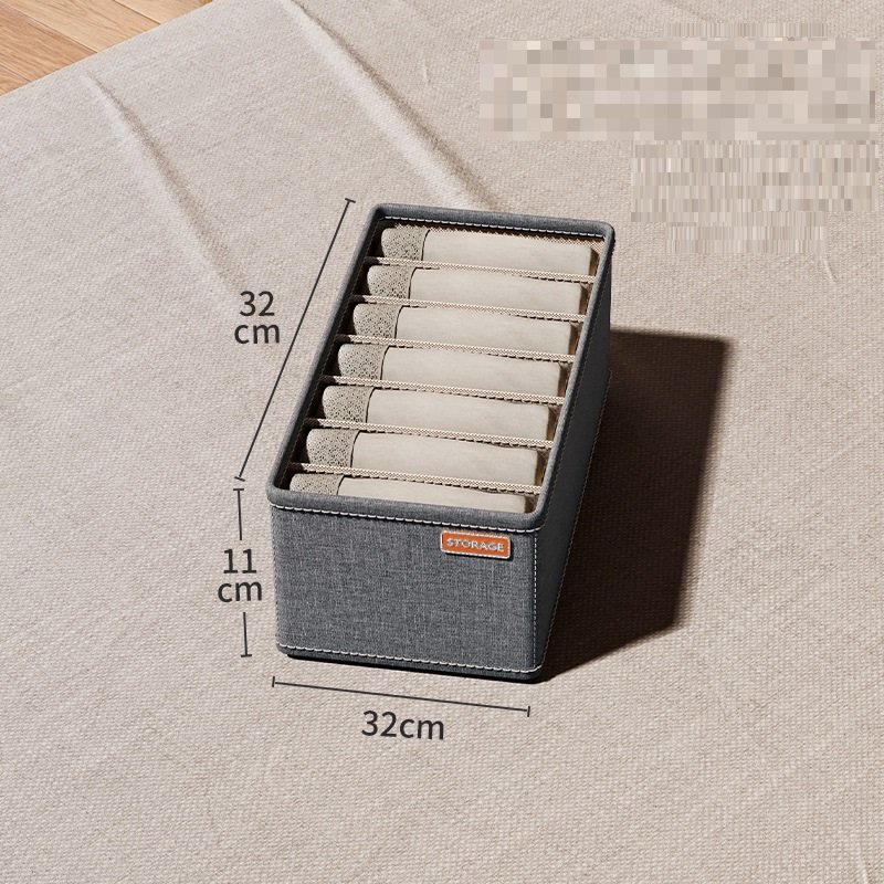 Underwear storage box multifunctional socks compartment box foldable wardrobe drawer storage box