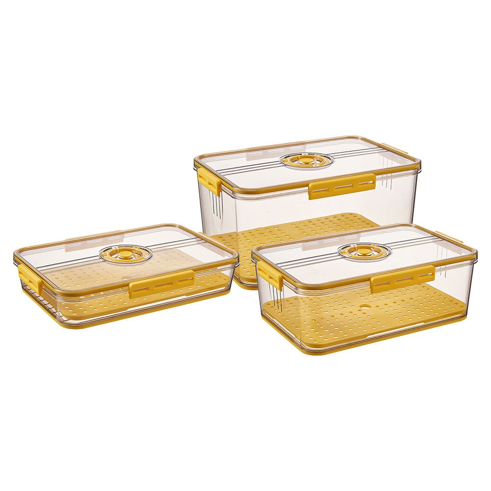 Crisper Plastic Fresh-Keeping Food Storage Box Clear Fridge Container Organizer Refrigerator Storage Box For Refrigerator