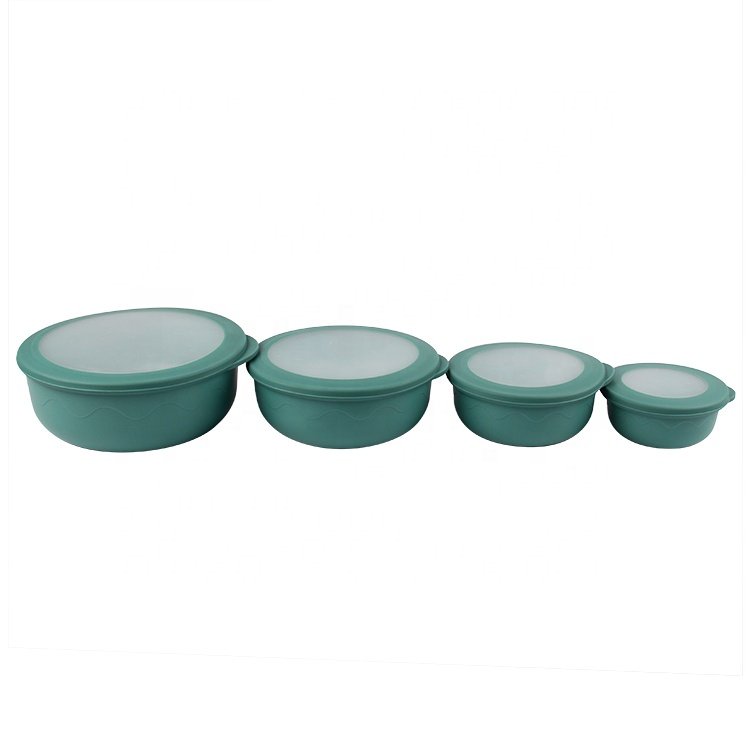 2023 New Design Food Storage Container and Fresh Keeping Bowl with Lids Unbreakable Plastic Container for Mixing in Multiple