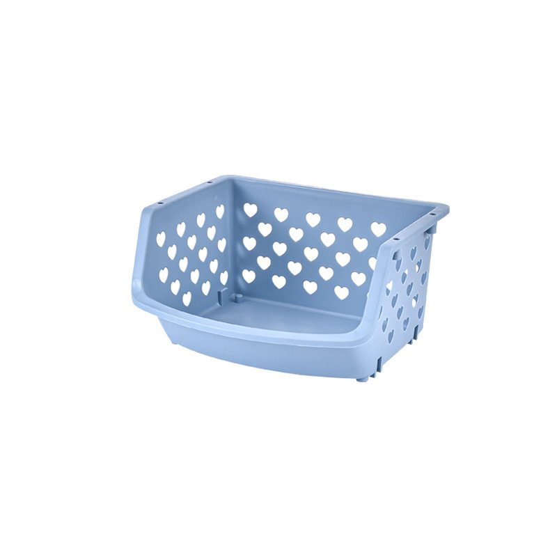 Popular Creative Durable Stackable Hollow Storage Basket Hollow Fruit Vegetable Organizer Basket Storage Home Kitchen Tool