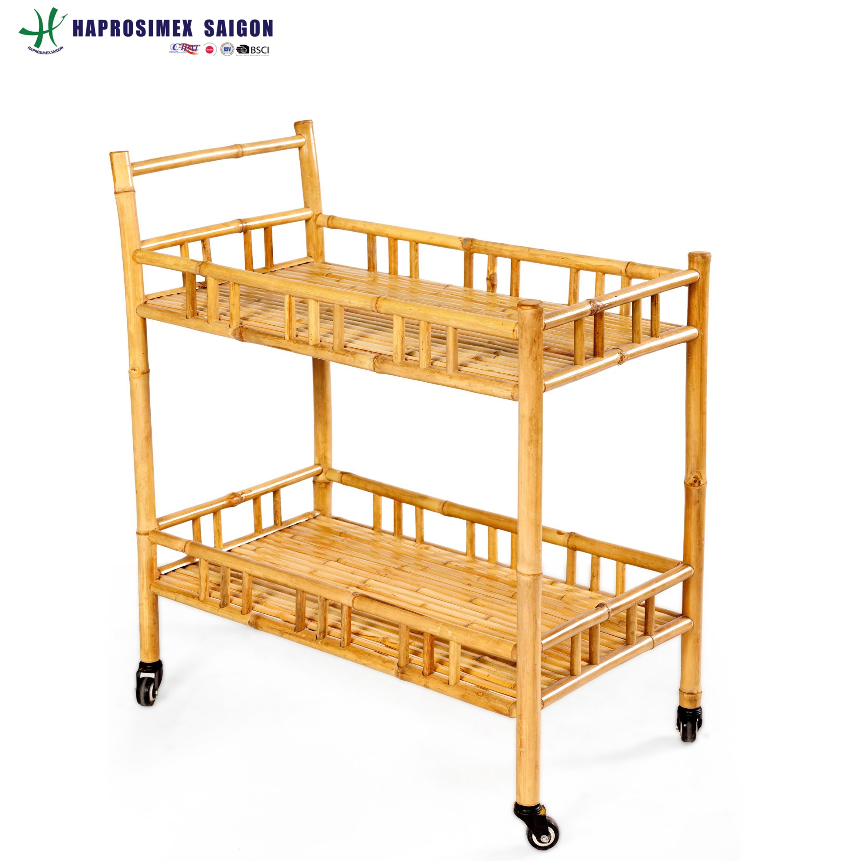 Hot Item Bamboo Shelf with Seagrass drawers for living room, bed room for home decoration