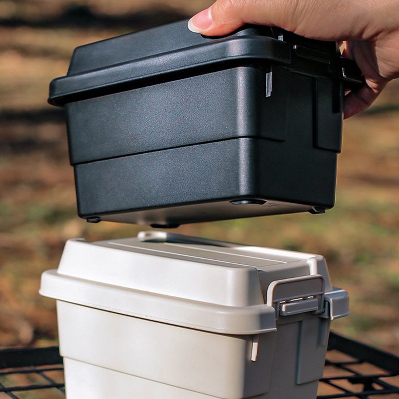 Japan mini plastic storage box bins camping spice storage mini crate desktop storage box
