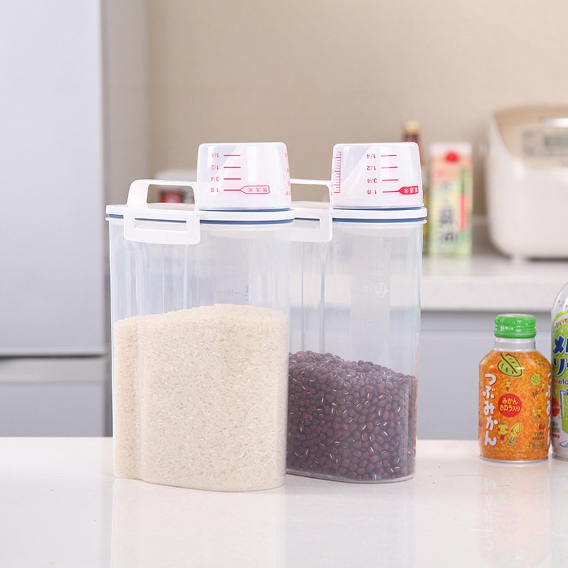 kitchen food storage & container storage boxes & bins plastic containers rice dispenser organizer box food box for rice