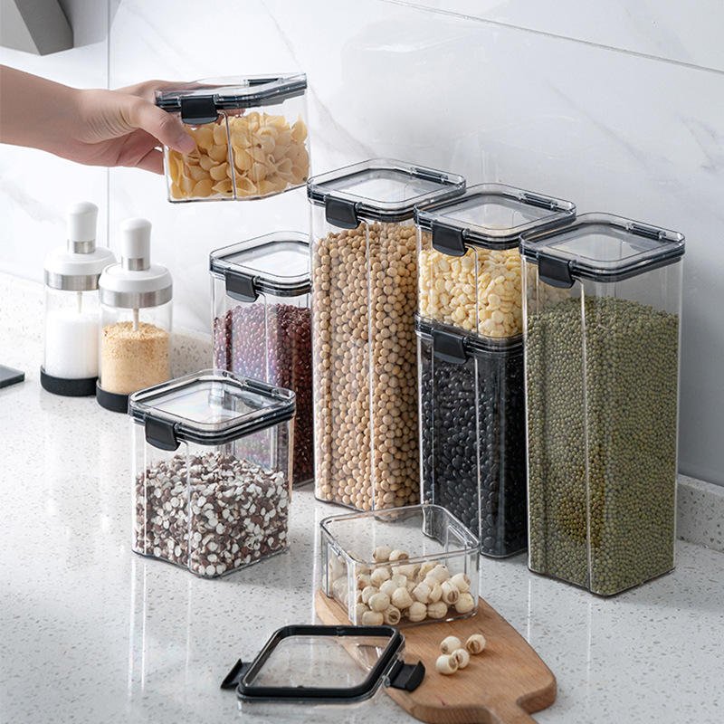 Kitchen Storage Organizer Pantry Refrigerator Organizing Container Box Airtight Food Storage Container Set