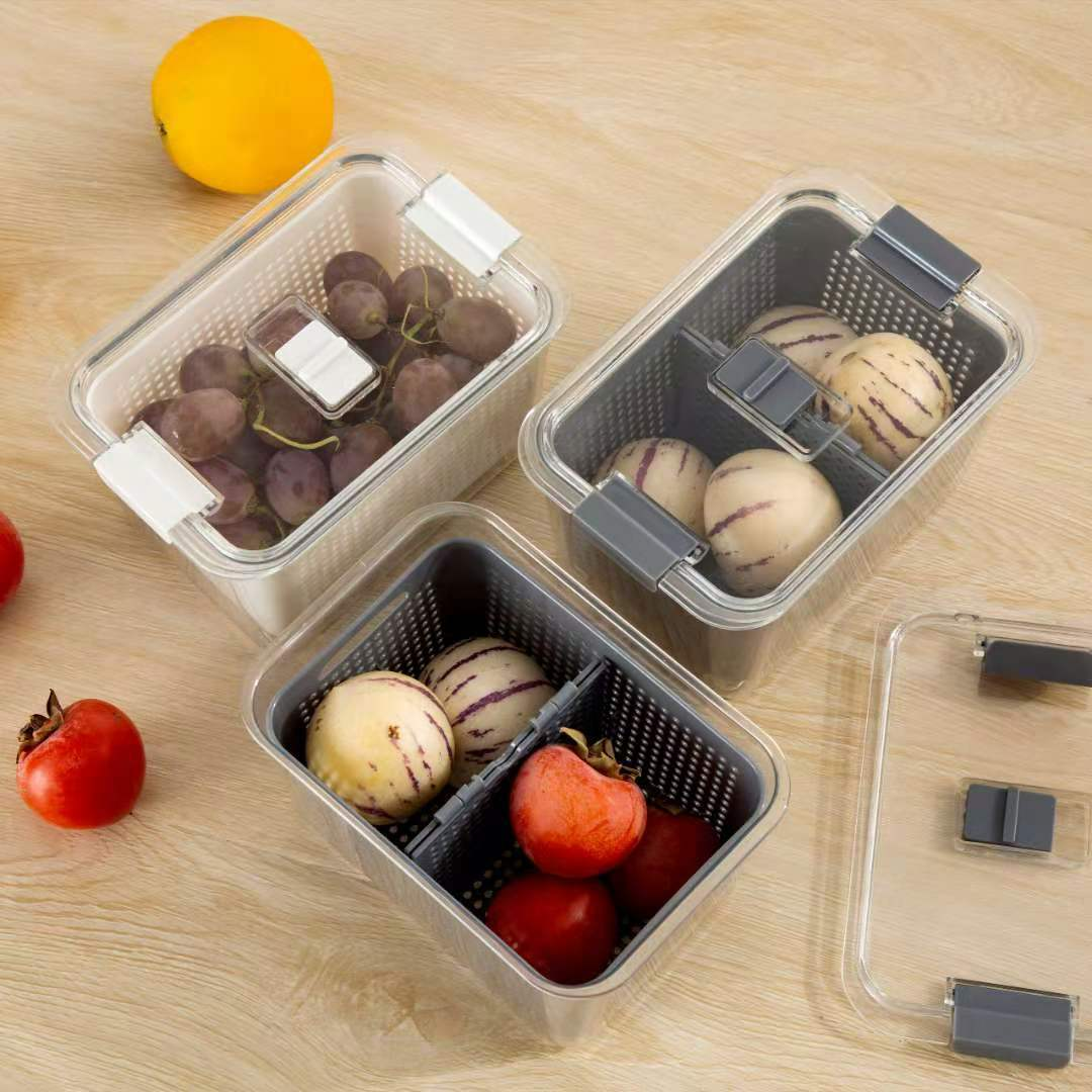 Plastic storage box New hot selling plastic storage box large capacity storage container kitchen accessories