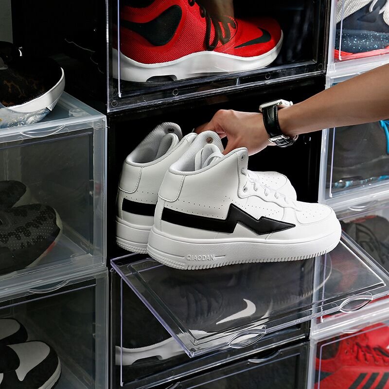 plastic stackable shoe storage box Drawer Plastic Shoe Box