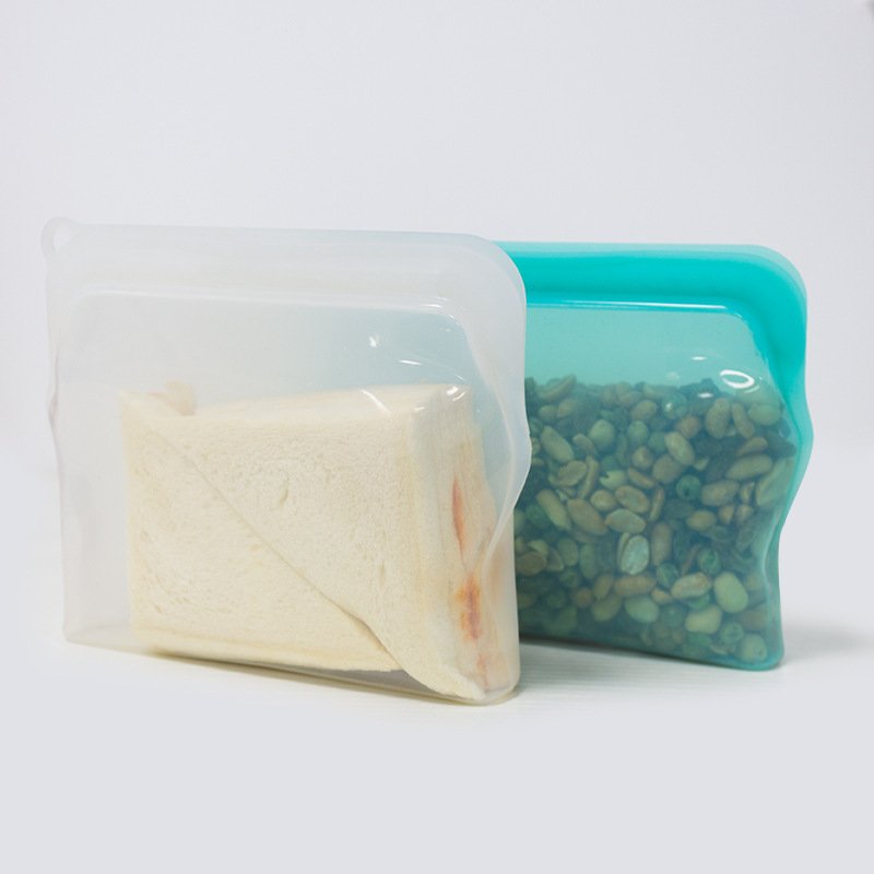 2022 new silicone food storage bag food grade silicone storage bag 330/470/900/1960 ml reusable silicone food storage bag