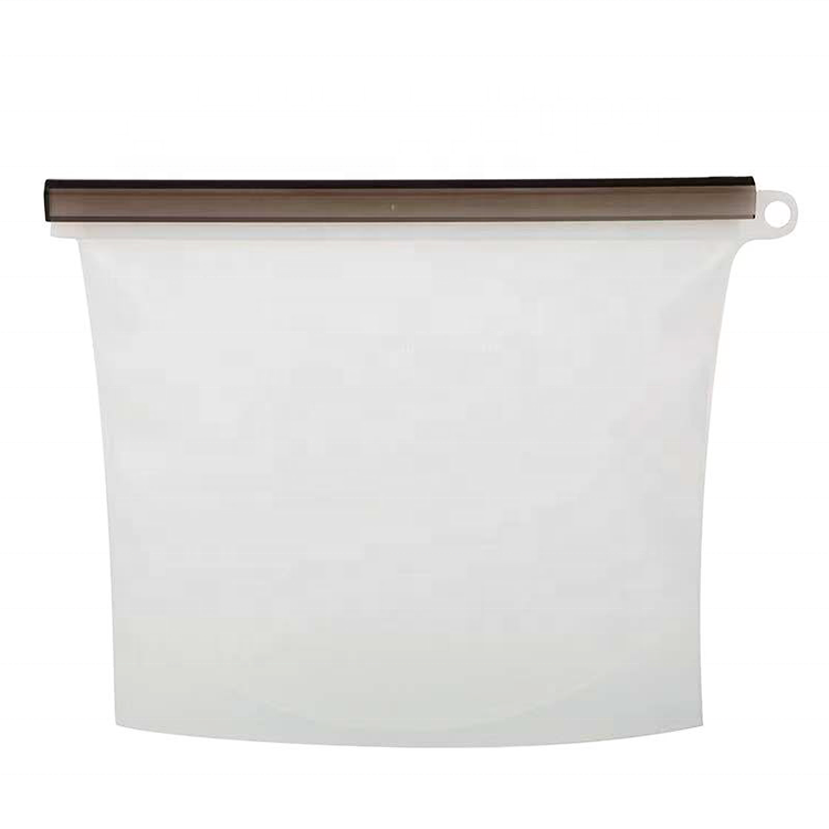 Kitchen Food Grade Silicone Sandwich Bag Reusable Fresh Freezer Sealed Food Storage Bag