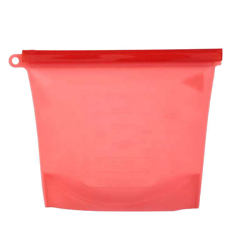 Kitchen Food Grade Silicone Sandwich Bag Reusable Fresh Freezer Sealed Food Storage Bag