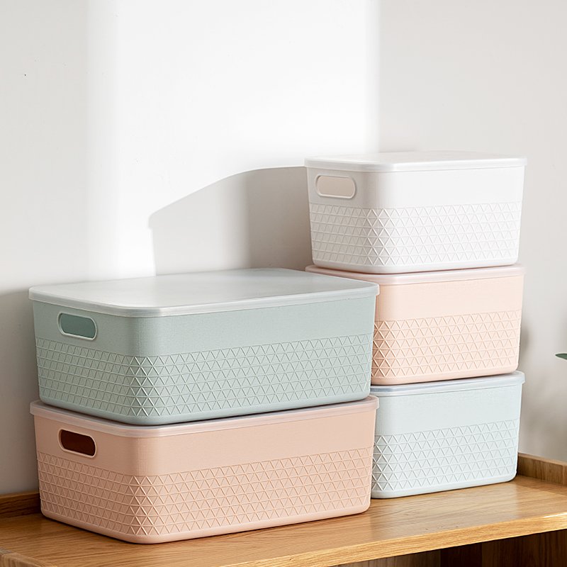 GREENSIDE Hot Selling Multi-Purpose Stackable Clothes Organizer Plastic Storage Boxes Set With Lid