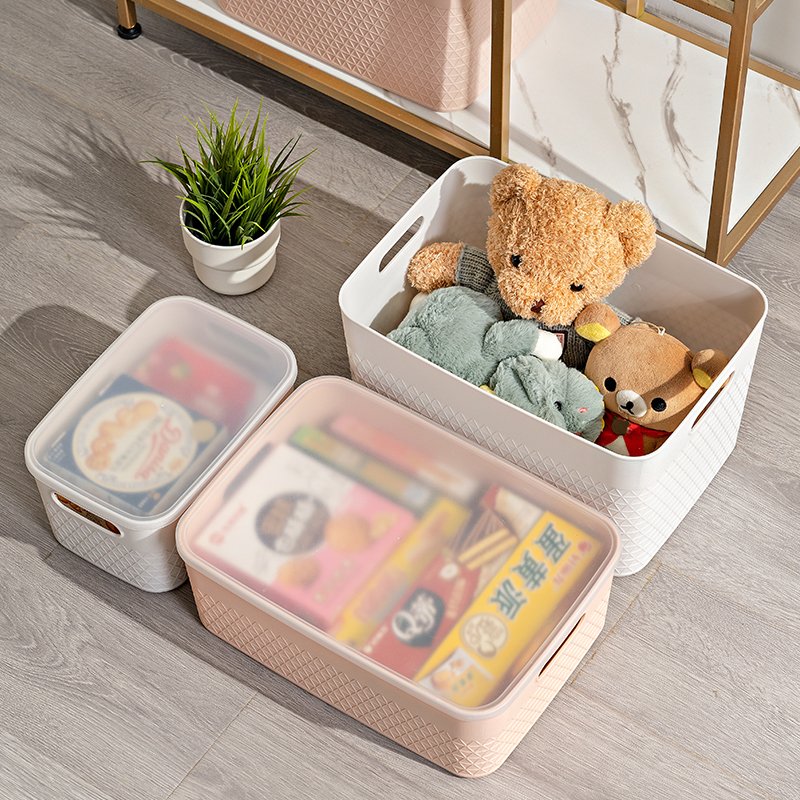 GREENSIDE Hot Selling Multi-Purpose Stackable Clothes Organizer Plastic Storage Boxes Set With Lid