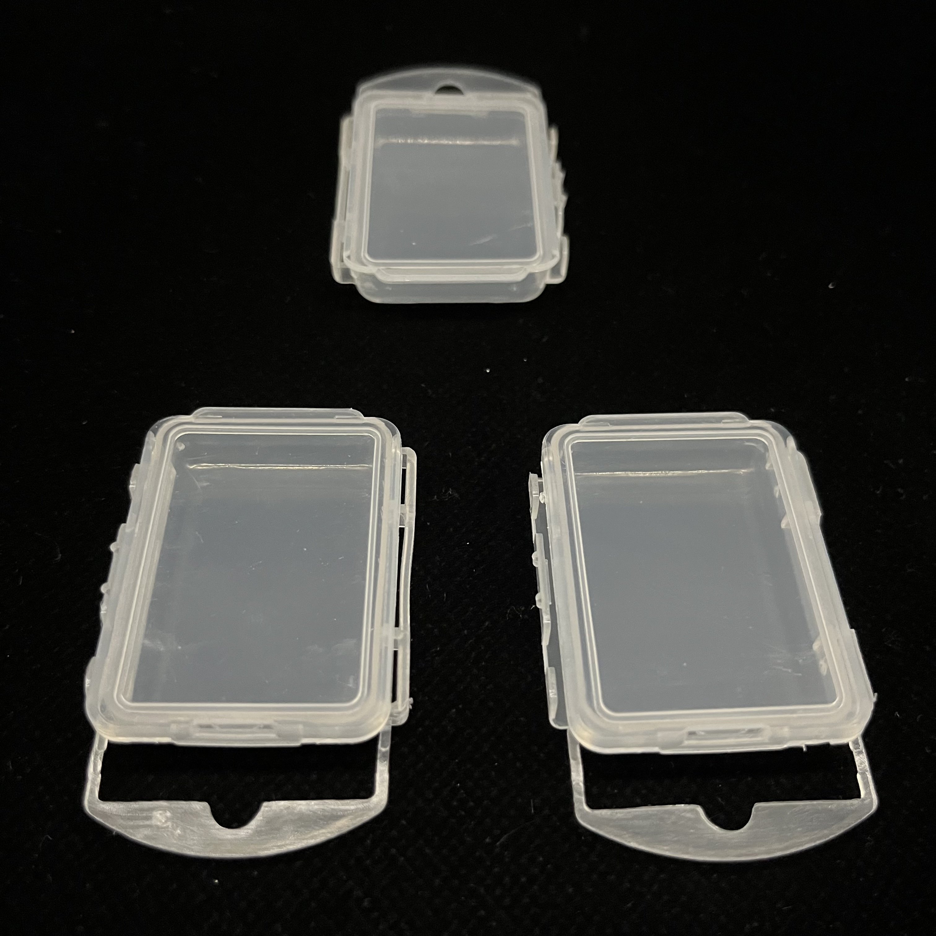 Factory wholesale transparent square container box pp plastic mini storage box for fish hook storage
