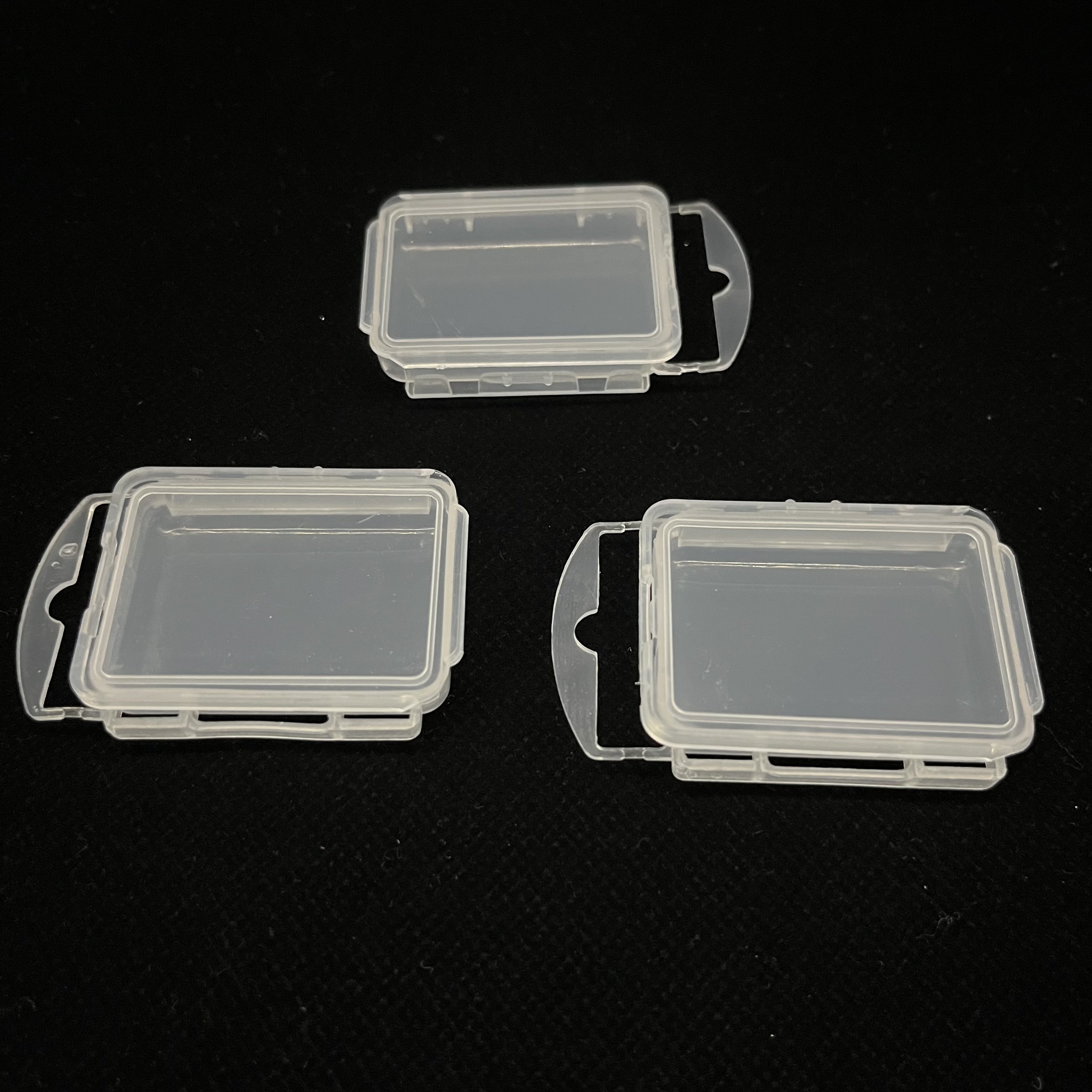 Factory wholesale transparent square container box pp plastic mini storage box for fish hook storage