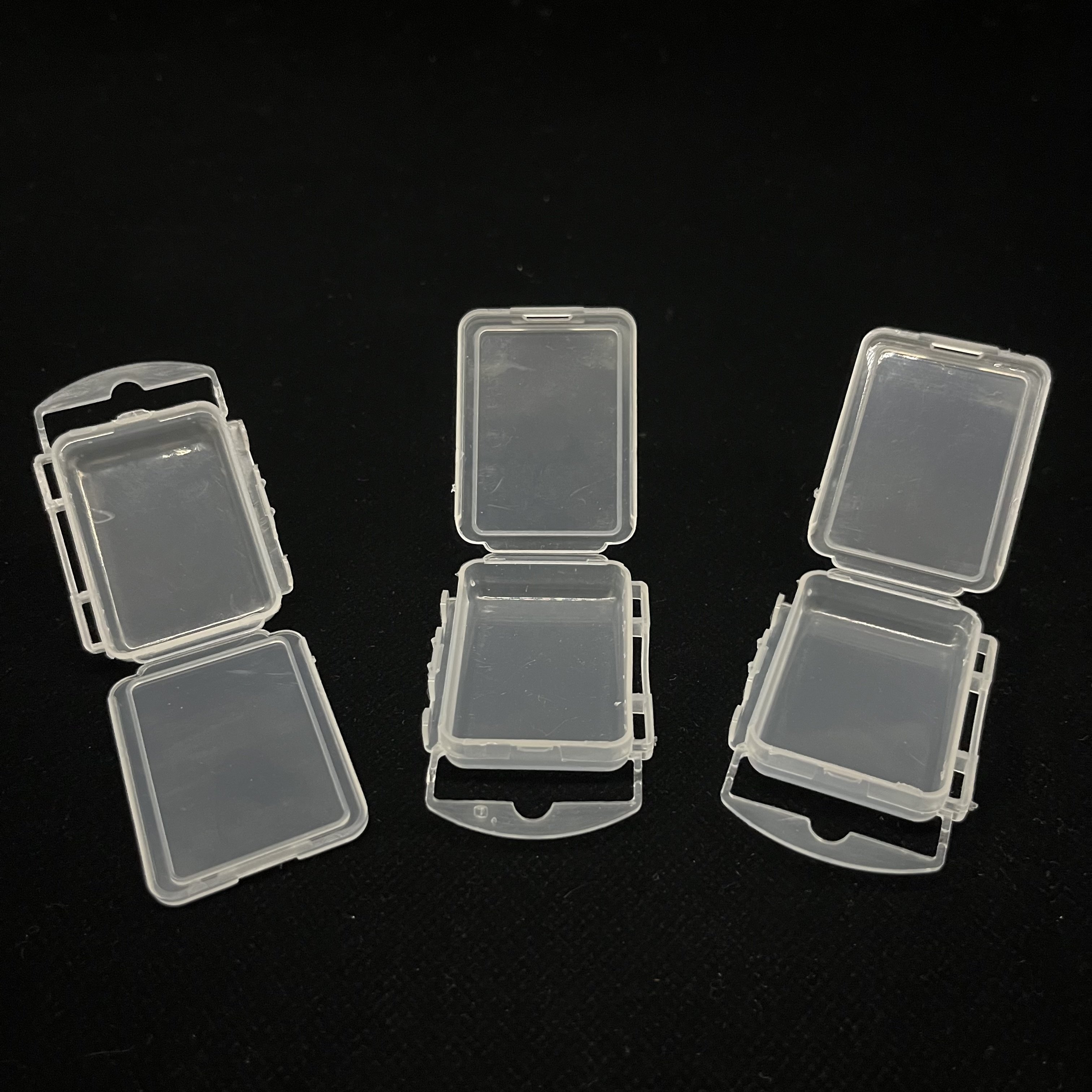 Factory wholesale transparent square container box pp plastic mini storage box for fish hook storage