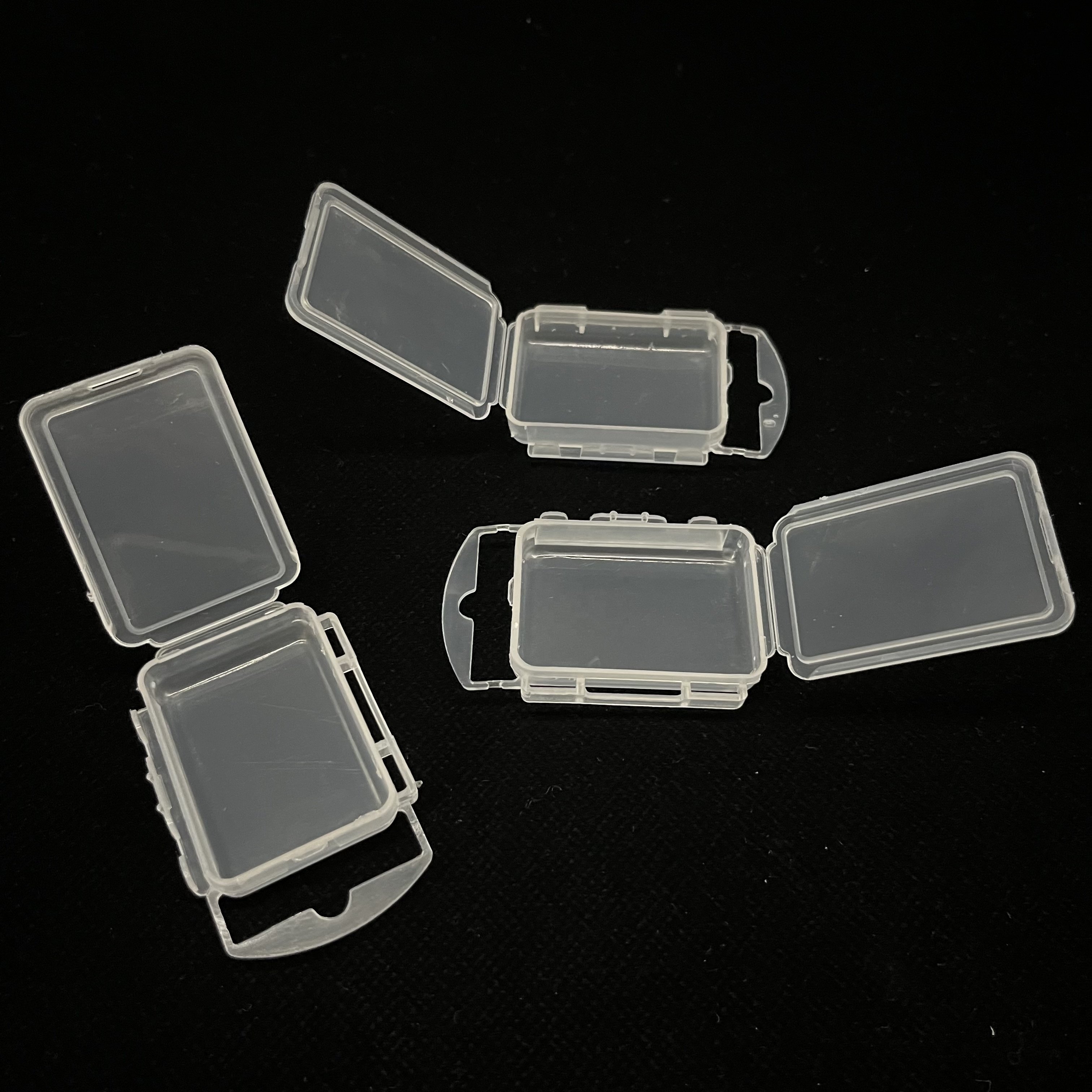 Factory wholesale transparent square container box pp plastic mini storage box for fish hook storage