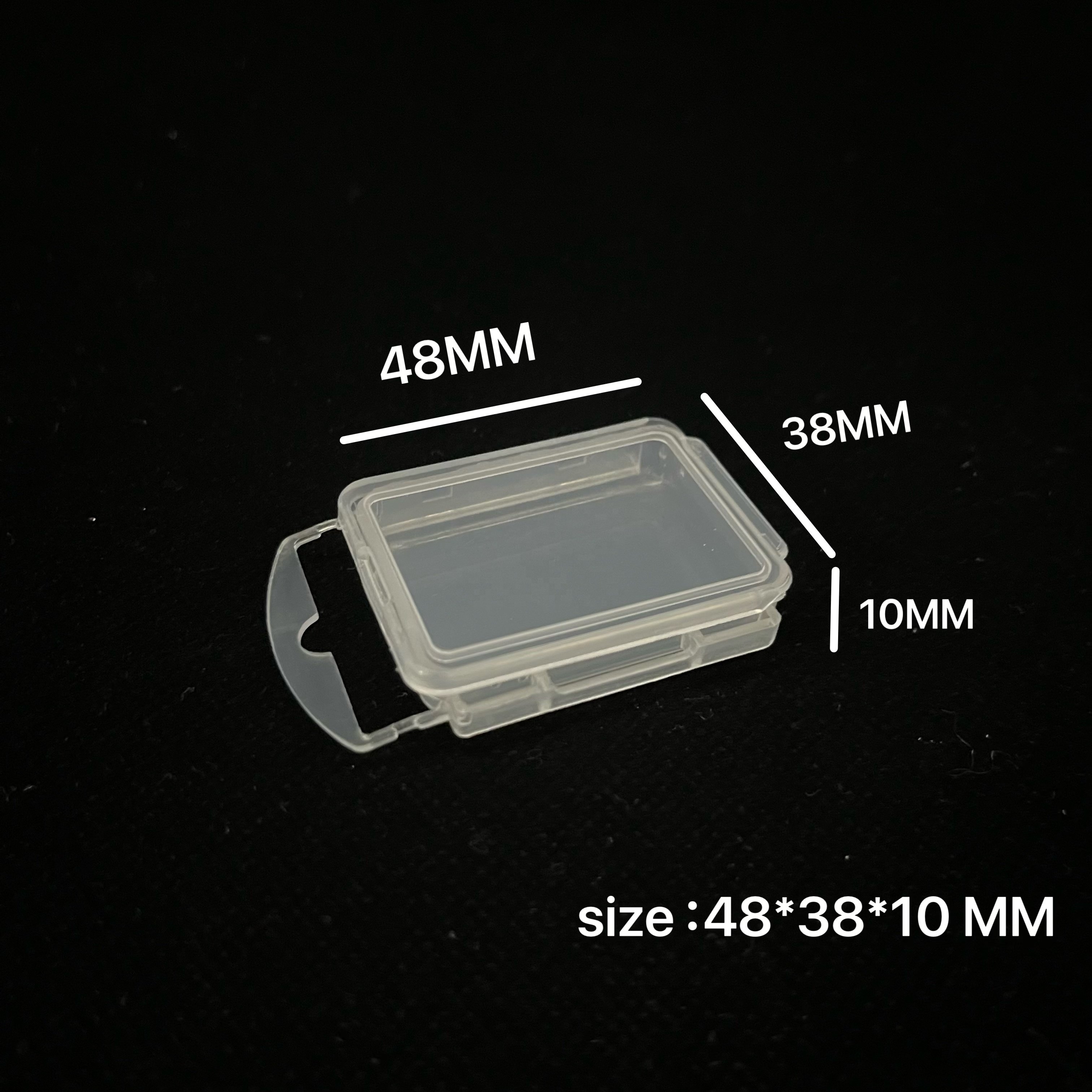 Factory wholesale transparent square container box pp plastic mini storage box for fish hook storage