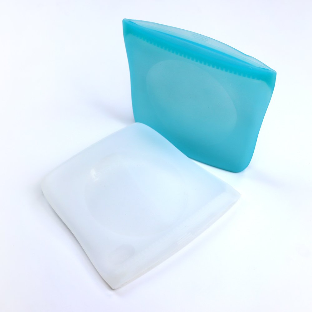 Eco Friendly Leakproof Reusable Freezer Platinum Silicone Food Storage Bag Snacks Ziplock Bags Custom