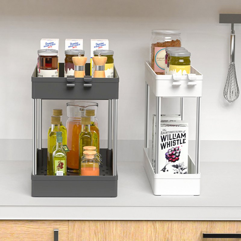 Wholesale Kitchen Cabinet Pantry Storage Rack Organizer Plastic Cabinet Organizer Box Storage Box