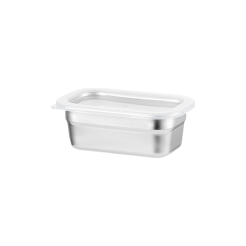 17.5cm*11cm Stainless Steel Food Storage Container (1/9) High Quality Service Cold Lunch Rectangular Plastic Food Storage Box