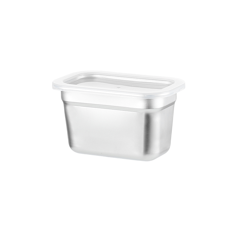 17.5cm*11cm Stainless Steel Food Storage Container (1/9) High Quality Service Cold Lunch Rectangular Plastic Food Storage Box