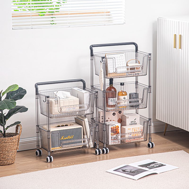 New Design Stackable Three-layer Tray Rack Food Storage Organizer for Kitchen Bathroom