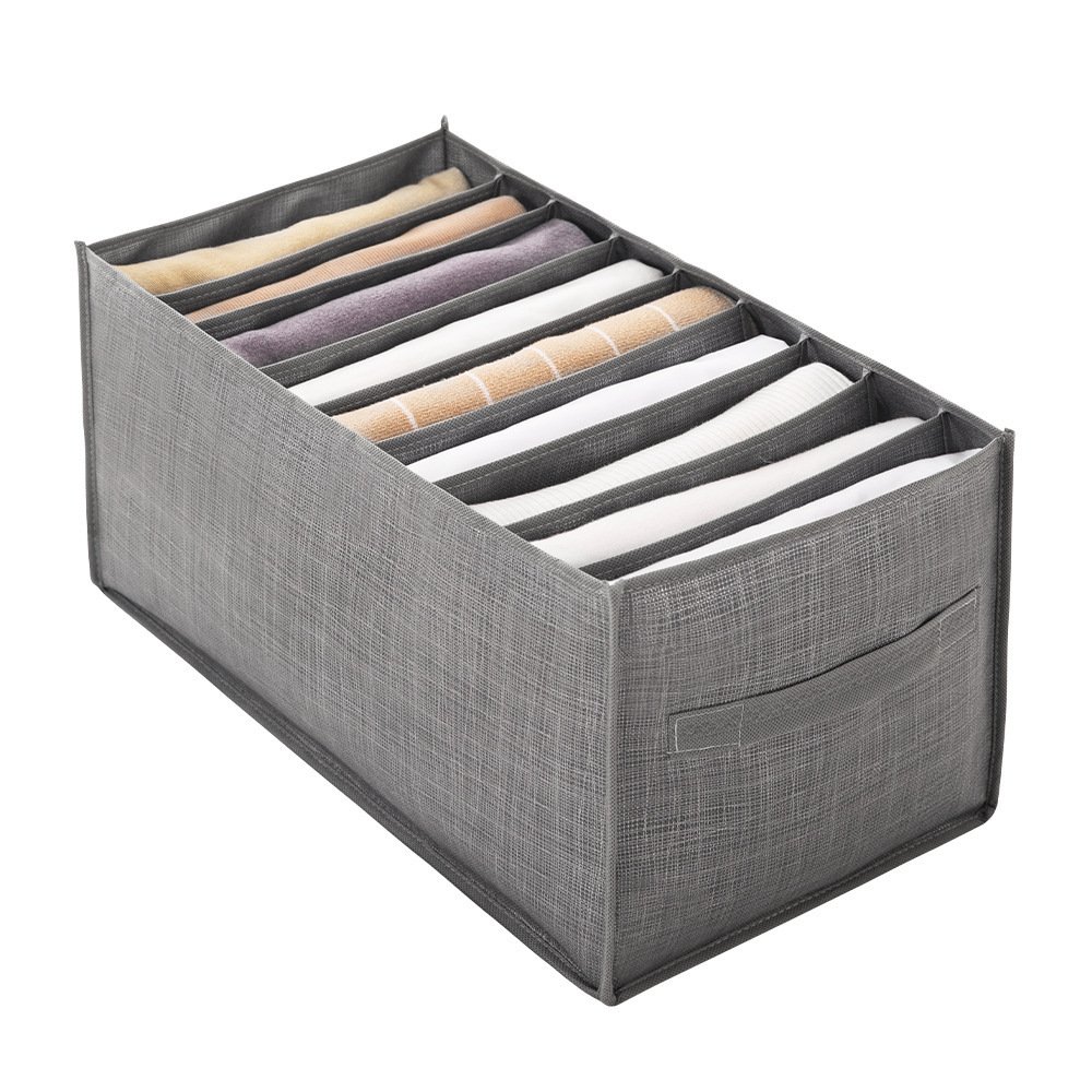 Hot Sale Clothes Organizer Wardrobe Jeans Storage Box Foldable Non woven Clothes And Toys Storage Box