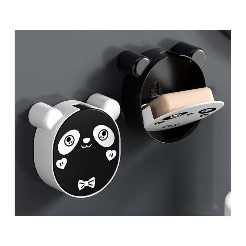 Bathroom Plastic Drain With Draining Drainer Self Soap Dish Bamboo Case Making Water Silicone Tray Shower Trays