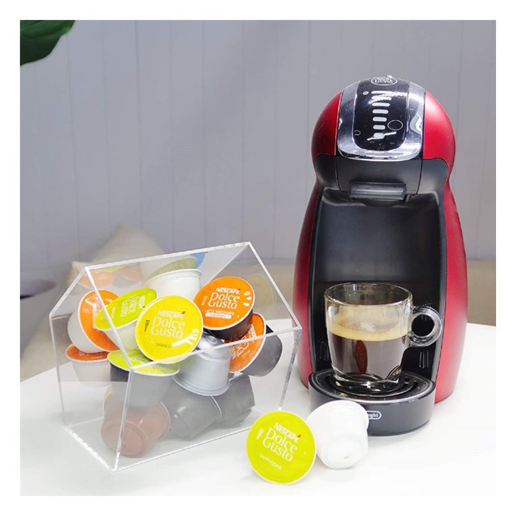 Coffee Pods Tea Bags Sugar Packets Storage Holder Kitchen Organizer Plexiglass Coffee Cup and Lid Holder