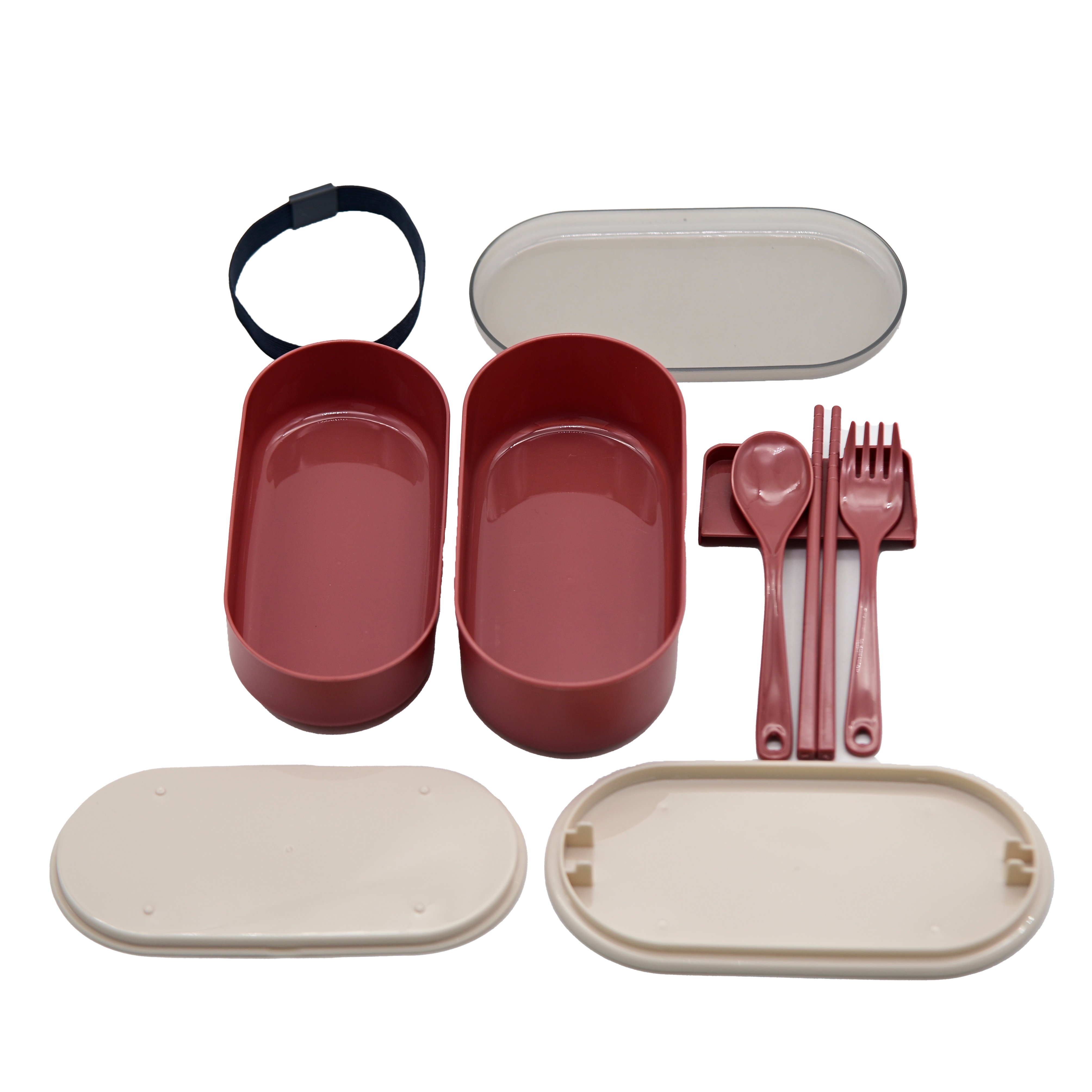 Custom Eco friendly leak proof kids food grade lonchera lunchbox stackable bento lunch box 3 compartment lunch boxes for kids