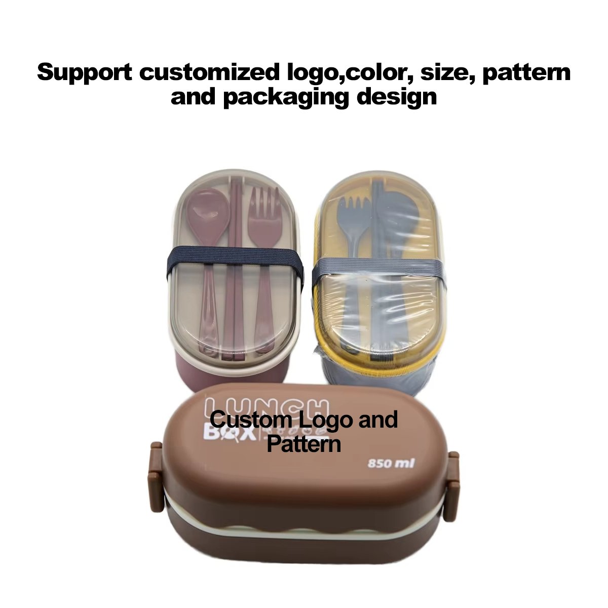 Custom Eco friendly leak proof kids food grade lonchera lunchbox stackable bento lunch box 3 compartment lunch boxes for kids