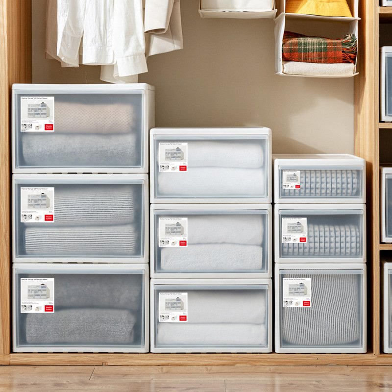 Classical Plastic Layers Drawers Type Storage Furniture Wardrobe Cabinet Storage Box for Clothes Sundries